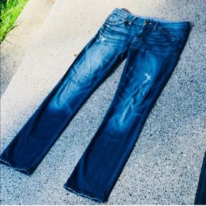 THE GAP 1969 Distressed Straight-Leg Jeans🍎🍎